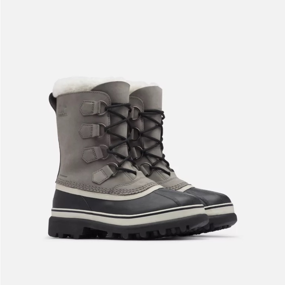 Sorel Caribou Snow Boot Size 8 Women in Shale/Stone
